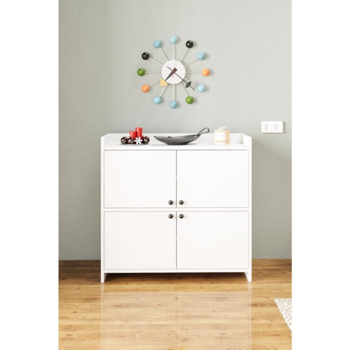 Aeka AE-3060 Forum  4 Kapaklı, 4 Raflı, Ayakkabılık, Çok Amaçlı Dolap, Kahve Köşesi, Balkon, Banyo,