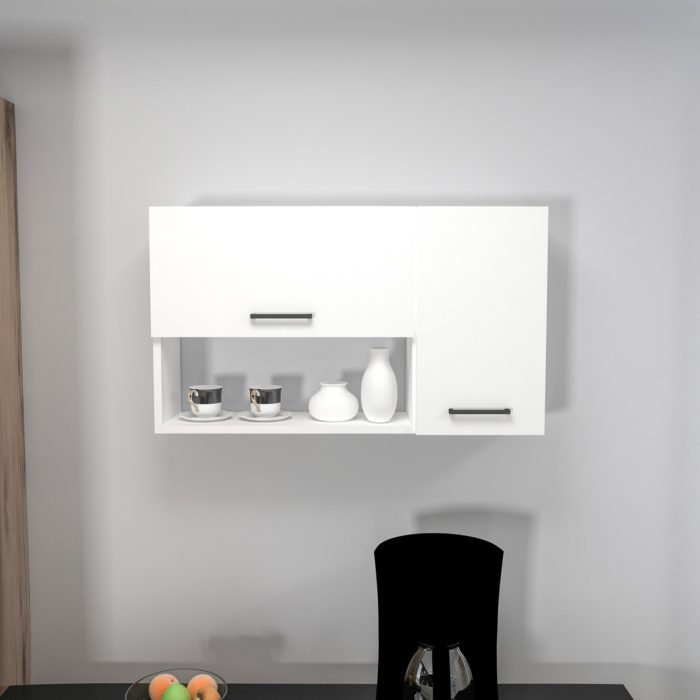 Arnetti Akasya Mutfak Dolabı Banyo Dolabı Çok Amaçlı Dolap, Beyaz – Akasya