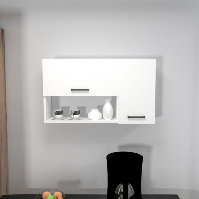 Arnetti Akasya Mutfak Dolabı Banyo Dolabı Çok Amaçlı Dolap, Beyaz – Akasya