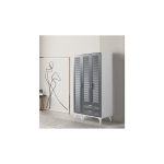 Avm 24 Kartal Gardırop 3 Kapak Çekmeceli Beyaz-Antrasit Mdf Kapak 105X47X185