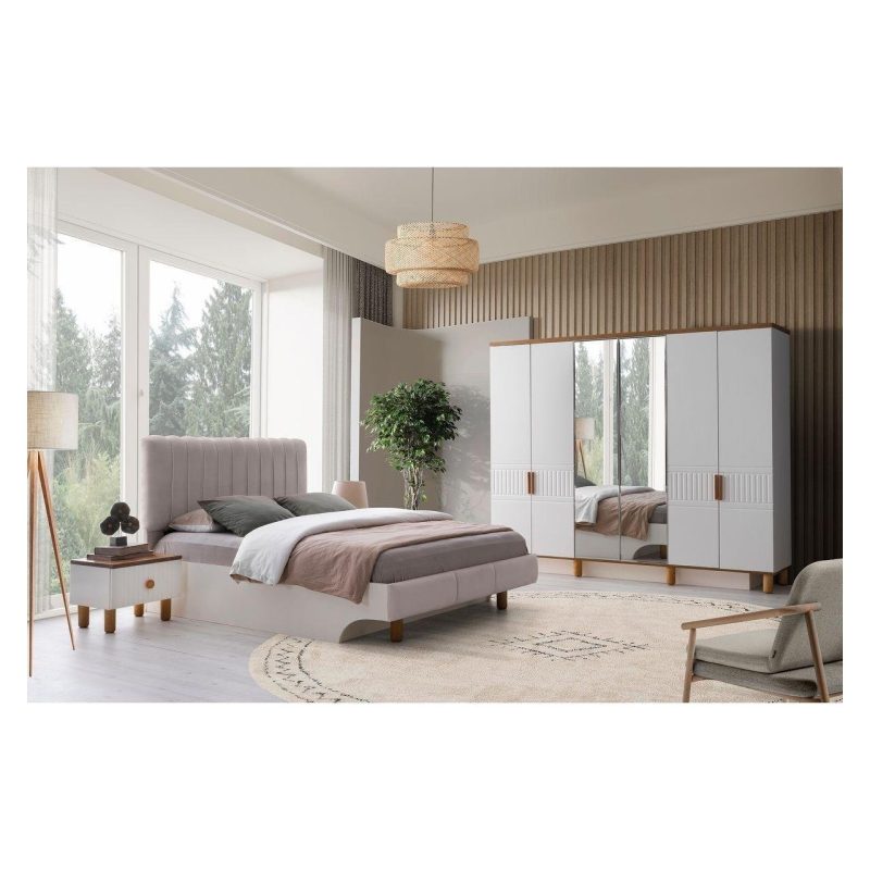 Avm 24 Mdf-Aytaşı-Bohem Senfoni 6 Kapaklı Aynalı Gardırop