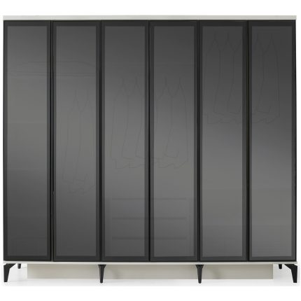 Avm 24 Toronto GARDIROP-MDF-AYTAŞI-240X60X216CM-6 Kapak-Cam Kapak-Ücretsiz Nakliye ve Montaj