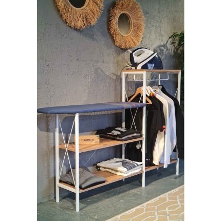 Avm Park Stally Askılı Ütü Masası Beyaz-Atlantik Çam