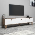 Bimossa E3620 Sümer Ceviz/beyaz Tv Ünitesi Modern Görünüm