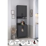 Bofigo 4 Kapaklı Çok Amaçlı Dolap Mutfak Dolabı Erzak Dolabı Kiler Dolabı