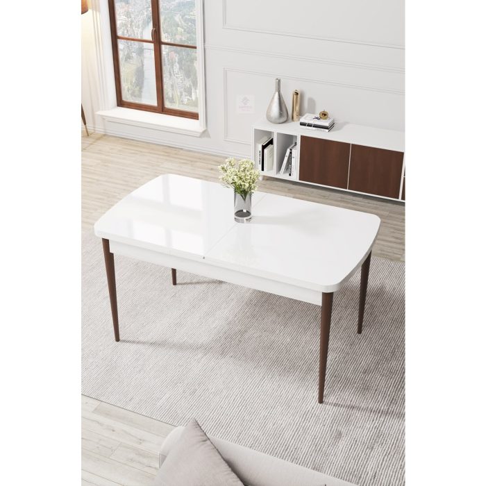 Canisa Concept Par Serisi, 70 x 114 Cm, Açılabilir Mdf Mutfak Masası, Yemek Masası