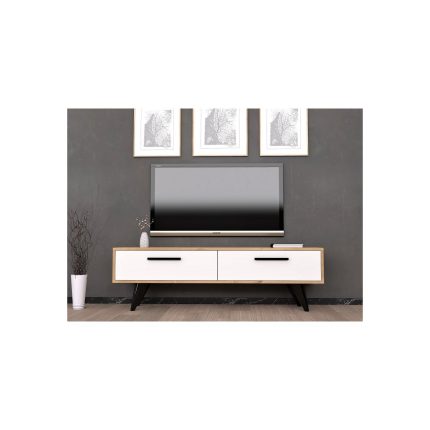 Cantek Dizayn 
İki Kapaklı 120 Cm Melisa Tv Ünitesi Safirmeşe-Beyaz