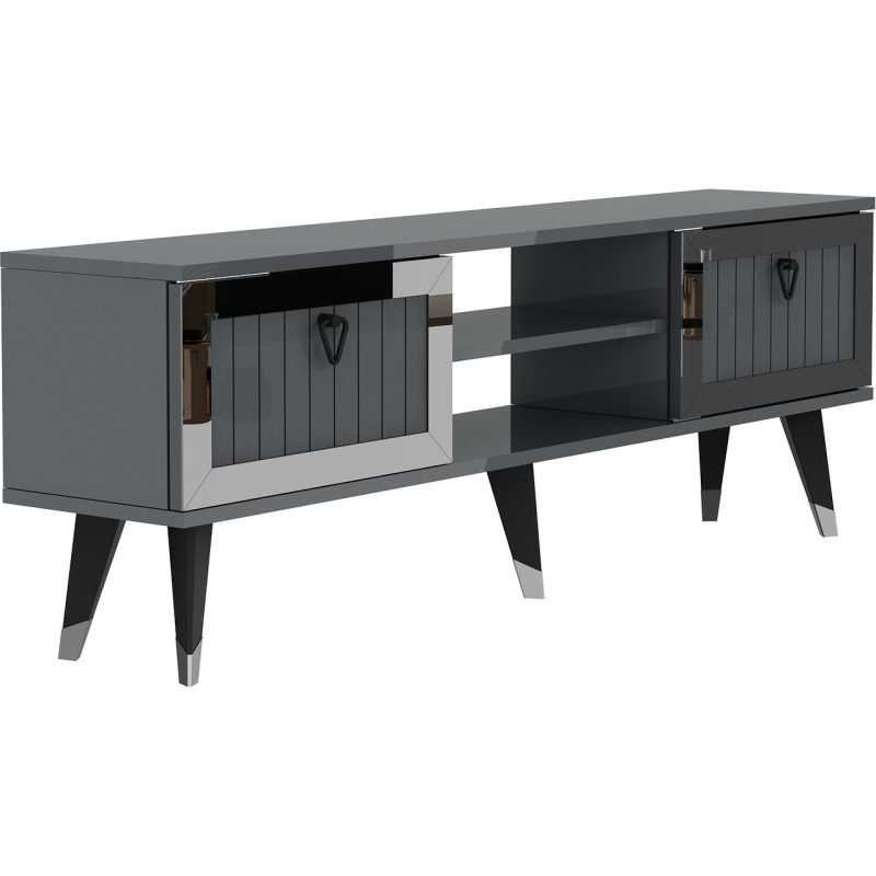Cantek Dizayn Lidya Tv Stand -Gümüş
