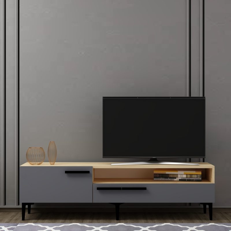Cantek Dizayn Zen Tv Ünitesi Safirmeşe-Antrasit