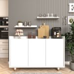 Cool Home Bono Raflı Kahve Köşesi , Çok Amaçlı Dolap , Konsol , Beyaz