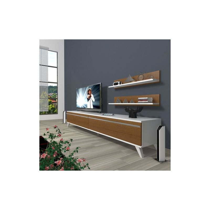 Decoraktiv Eko 4 Mdf Std Retro Tv Ünitesi Tv Sehpası  Ceviz