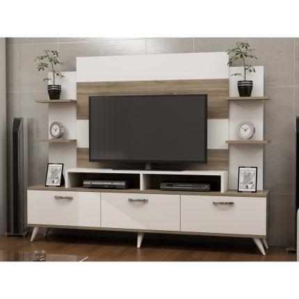 Decorotika Diana Tv Ünitesi Beyaz Ceviz
