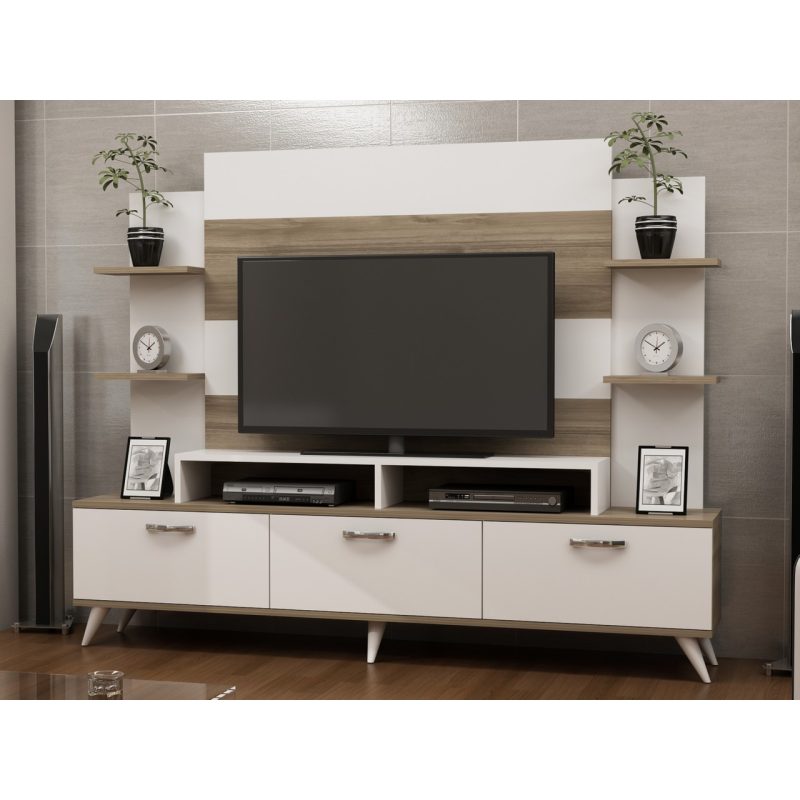 Decorotika Diana Tv Ünitesi Beyaz Ceviz