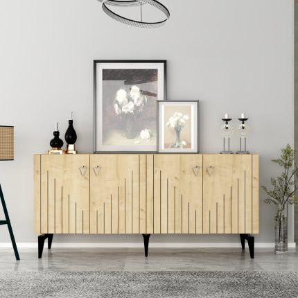 Demonte Decor Meda Konsol Safirmeşe-Gümüş