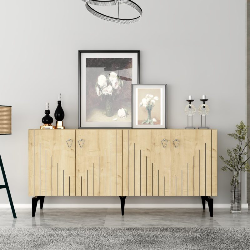 Demonte Decor Meda Konsol Safirmeşe-Gümüş
