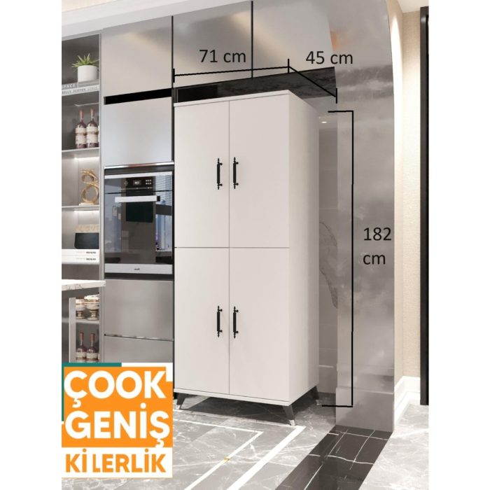 ESMOPA MOBİLYA Çok Amaçlı Dolap, Kiler Dolabı, Fırın Dolabı, Mikro Dalga Dolap, Banyo Dolap, Ayakkabılık, Balkon Dolap, oyuncak dolabı