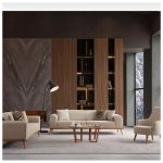 Edsy Home Rebull 3+3+1+1 Koltuk Takımı Sütlü Kahve