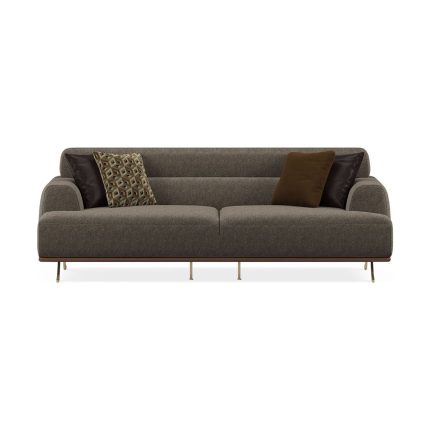 Enza Home Valdera 2,5’lu Koltuk, Keten Dokulu – Vizon