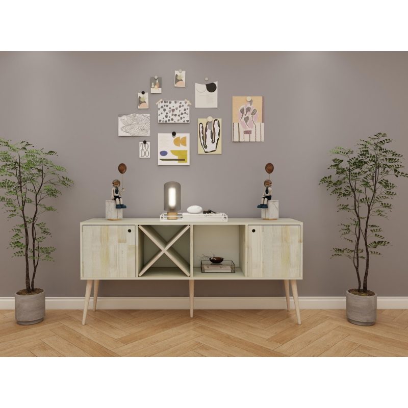 FASTWOOD Akasya Ladin Dolap-Konsol