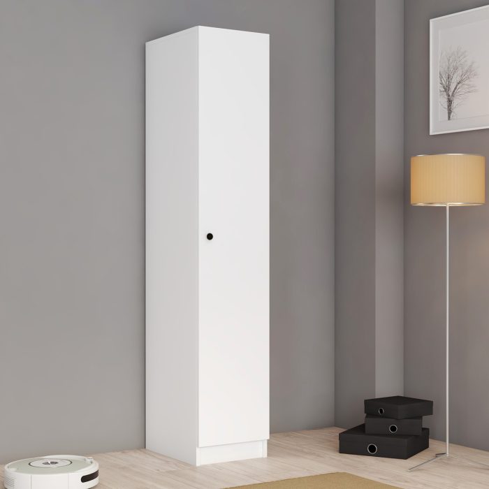 FERNISO Zoe Tek Kapılı Elbise Dolabı Gardırop Çok Amaçlı Dolap