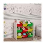 Flinder 9 Sepetli Çok Amaçlı Oyuncak Dolabı Montessori Dolap