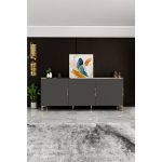 Givayo Mobilya Naironi Konsol 180 cm Antrasit Altın