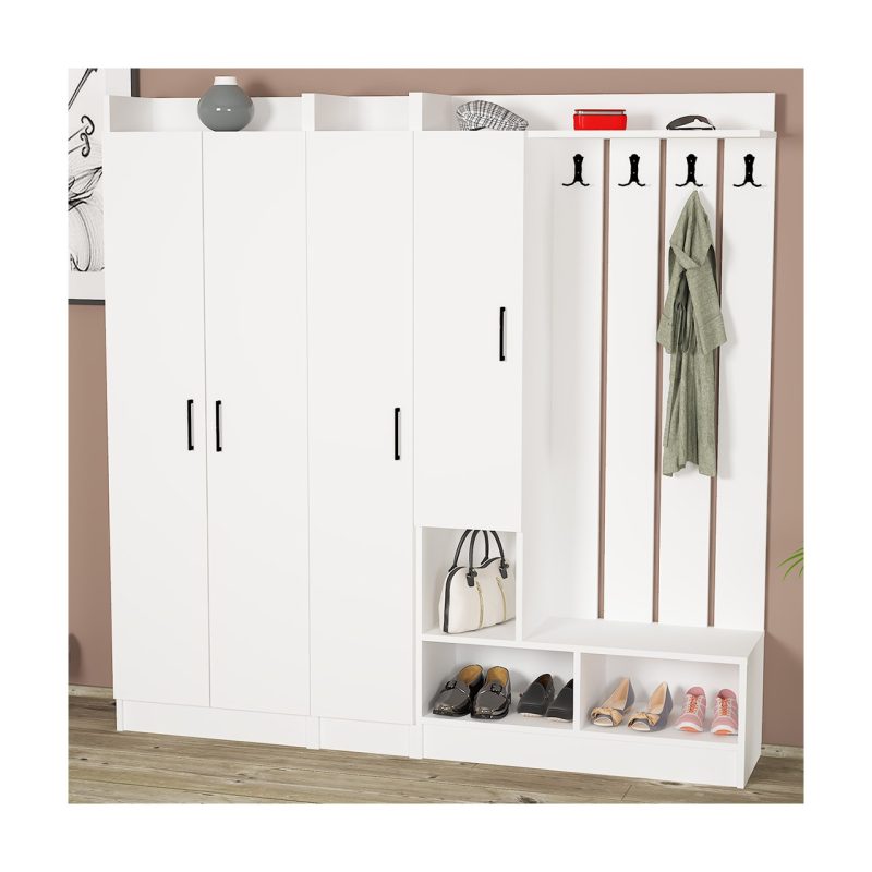 Kalender Dekor Lityum-1-2-3 Portmanto Vestiyer Ayakkabılık RS01