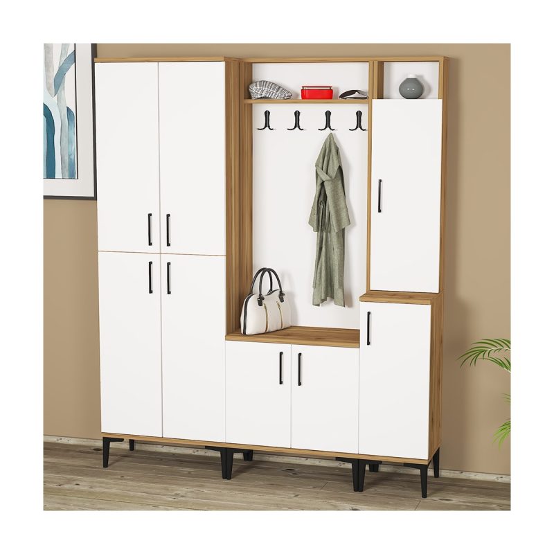 Kalender Dekor Rose-1-2-4 Portmanto Vestiyer Ayakkabılık RS02