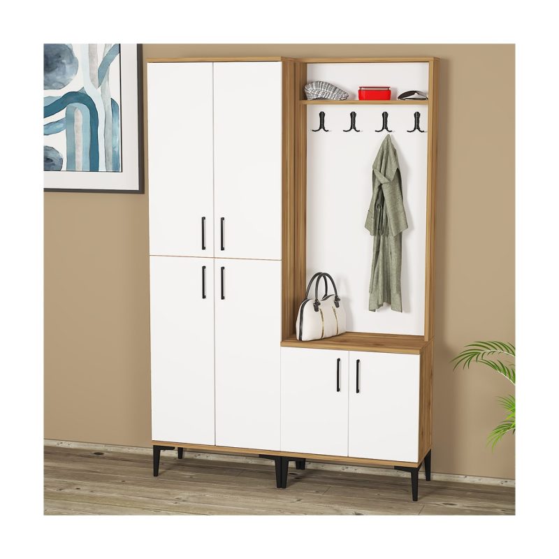 Kalender Dekor Rose-1-4 Portmanto Vestiyer Ayakkabılık RS02