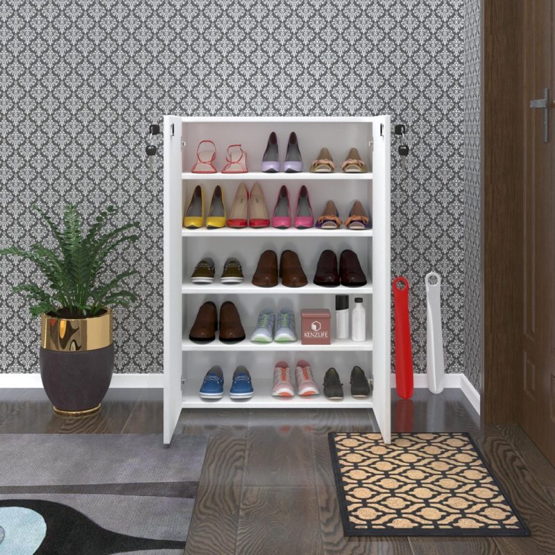 Kenz Life Kenzlife Ayakkabılık Ayakkabı Dolabı Kilitli Be Real Byz 100*70*32 Kapaklı Arkalıklı Ofis Dolabı