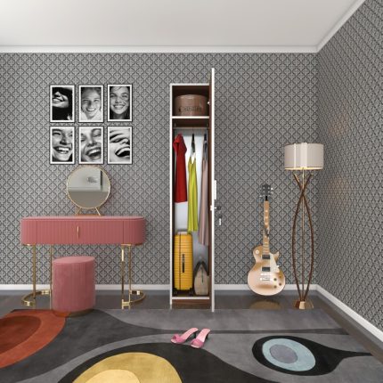Kenzlife kilitli gardırop öğrenci dolabı tek kapılı kasımpatı cvz 180*35*42 gardolap dolap ofis