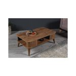 Kumsal Oval Kenar 100* 60 Orta Sehpa Ceviz