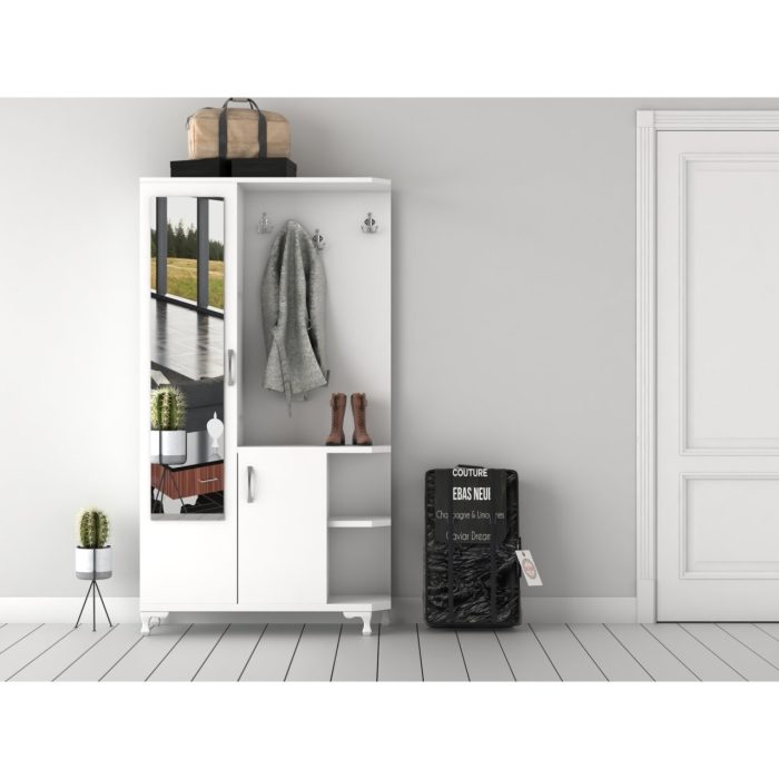 Longlife Ayakkabılık Portmanto Vestiyer Aynalı