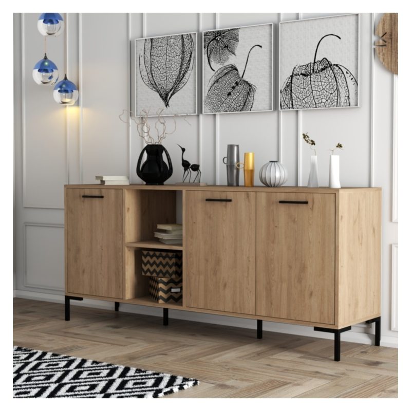 Mezza Aurora Metal Ayaklı Modern Konsol 1636