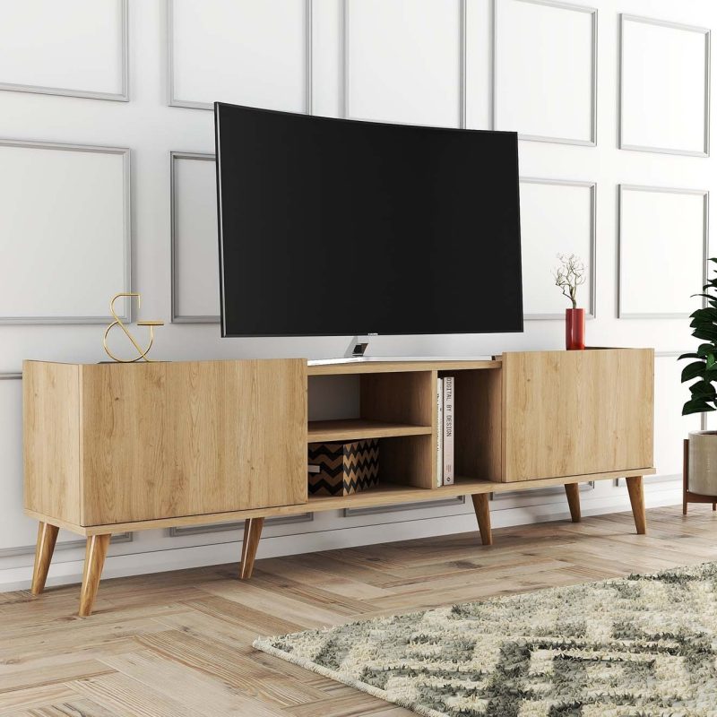 Mezza Lotus (Ahşap Ayaklı) Tv Ünitesi Sepet Rengi 1350