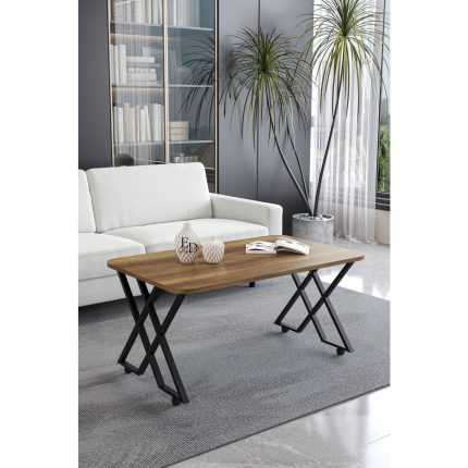 Milano Tekerlekli Orta Sehpa Siyah Metal – Barok Tabla