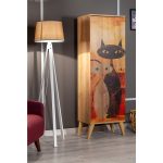 Mobetto Bingo Cat 8 Raflı 2 Kapaklı Çok Amaçlı Mutfak Dolabı Banyo Dolabı Çok Amaçlı Dolap