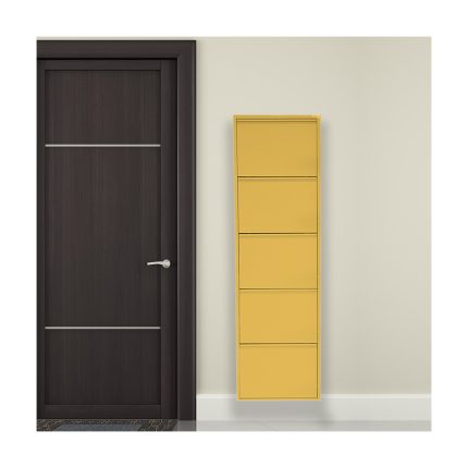 Mobilya Pratik 5’li Metal Ayakkabılık – Sarı