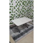 Özcan Mobilya Aksesuar Tekerlekli Masa Orta Sehpa 70×110 Metal Ayaklı