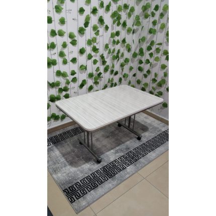 Özcan Mobilya Aksesuar Tekerlekli Masa Orta Sehpa 70×110 Metal Ayaklı