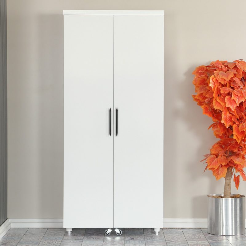 Pasific Home Guzzo Tekerlekli Kiler Erzak Mutfak Dolabı, Çok Amaçlı Dolap 80 cm ,beyaz