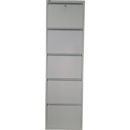 Pratik Metal Ayakkabılık ve Mobilya 5’li Kilitli Pratik Metal Ayakkabılık (Beyaz)