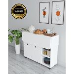 Rafineri Tasarım Taşınabilir Çok Amaçlı 2 Kapaklı Katlı Mutfak Salon Masası