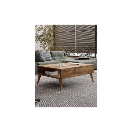 Regisan Orta Sehpa Masa Salon Sehpası Lüx Model 90X50X33 Atlantik Çam