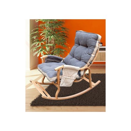Reyo Home Indigo Gri Krem Sallanan Sandalye Dinlenme,emzirme,tv,okuma,koltuğu Berjer Md-Tv
