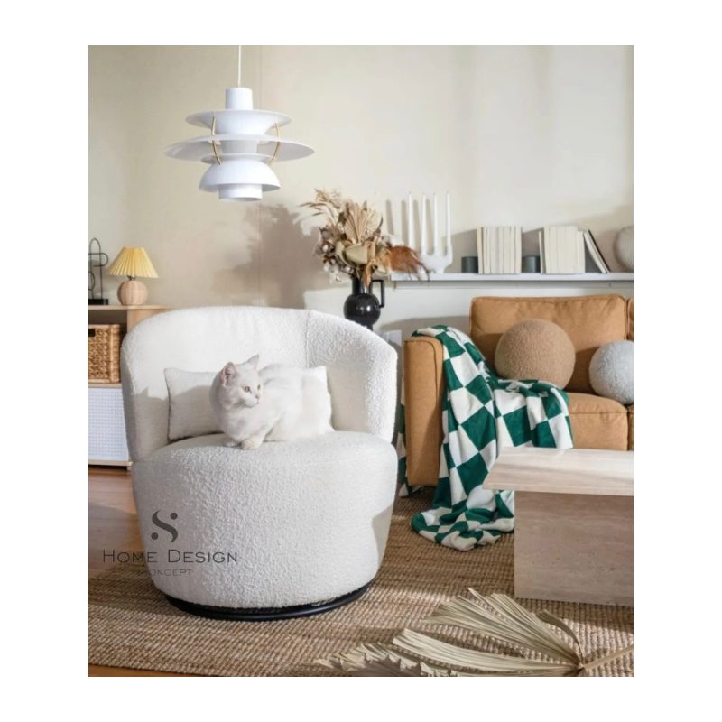 S Home Design Concept Cherry Teddy Döner Berjer,
