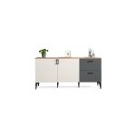 Sivas Gözde Mobilya Gökçe 2 Kapaklı 2 Çekmeceli Konsol Büfe 180X45X85.5