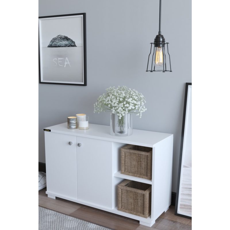 The Violet Easy Portmanto Vestiyer Ayakkabılık – Beyaz