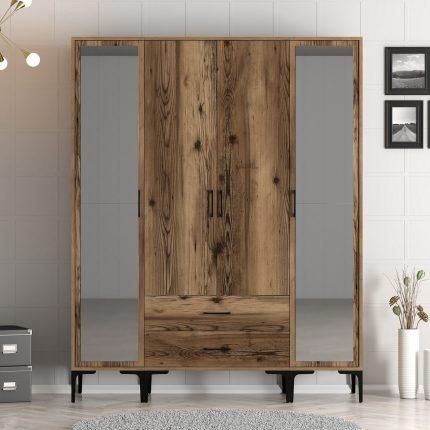 Variant Mobilya Kumsal 4 Kapılı (Rtr) Gardrop – Lidya / Lidya
