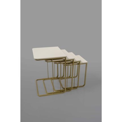 Veys Sehpa Veys Yıldız Vegas Zigon Sehpa  Tekersiz  Krem